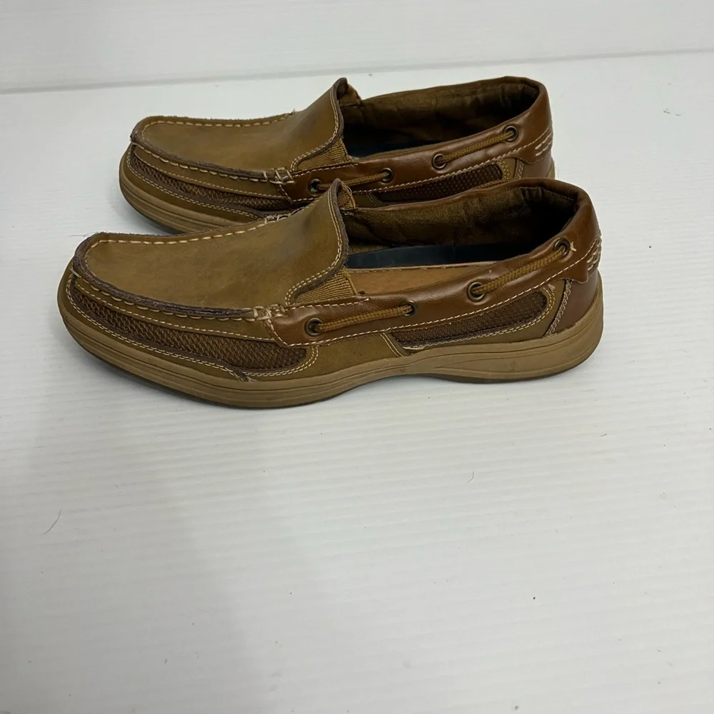 Magellan Outdoors Leather Boat Shoes Men's Size 8D Brown